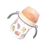 MOTHNUR Tragbare Trinklernflasche Mit Griff Auslaufsicher 280 Ml Pp Für Kleinkinder Beim Training Und Selbstständigen Trinken