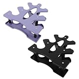 MUELODSIC 2 Stück Teiliges Hantelablage aus Robustem Kunststoff Verschleißfestes Dumbbell Storage Rack Kompakter Leichter Hantelständer zur Sicheren und Platzsparenden Aufbewahrung von