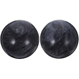 Supvox 2pcs Chinesische Ball Jade Baoding Kugeln chinesische Gesundheit Übung Massageball für Stresslinderung Hand Übung Entspannung Handgelenk (Schwarz)