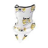 Halswärmer für Herren mit Flagge Der Republik Benin Halswärmer Schal Gesichtsmaske für Damen Bei Kaltem Wetter Multifunktionales Stirnband Atmungsaktive Sturmhaube Bandana