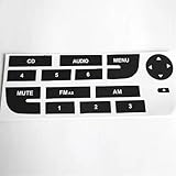 Tastenaufkleber Kompatibel Mit Fiat Für Grand Für Punto, Autoaufkleber, Auto-Innenraum-CD, Für Radio, Stereo, Abgenutzter, Abblätternder Knopf, Reparaturaufkleber, Abziehbild-Set