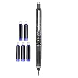 Generisch Tintenroller Mit Automatikmechanismus,Leckdichter Schreibgerät | 0,38 mm Patronenfüller Mit 5 Nachfüllpatronen Für Schule Notizen Tagebuch Skizzen