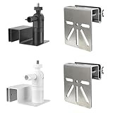 URPIZY Kamera-Montagehalterung für Dachrinne, aus ABS und Metall, kompatibel mit Reolink Argus4G LTE und ArgusPT, Solar-Überwachungskamera Halter, schwarz/weiß