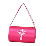 kowaku Niedliche Ballett-Tanztasche, multifunktional, tragbar, für den Ballettunterricht, lateinamerikanische Tänze, Rose Rot