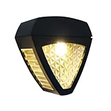 Toddmomy Wasserdichte Solar wandleuchte LED mit Hoher Helligkeit und Langlebigem Solarpanel Energiesparende Gartenlampe für Zaun Terrasse Einfahrt und Außenwandbeleuchtung