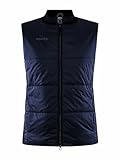 Craft CORE LIGHT PADDED VEST | Damen Weste XXL | Blaze |Wärmende Weste mit leichter Wattierung | Laufweste Damen aus recyceltem Polyester | Ripstrikkragen | Reißverschlusstaschen | Steppweste Damen