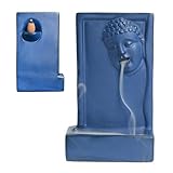 Buddha-Räuchergefäß | Wasserfall-Räuchergefäß, Buddah-Statue für Zen, Keramik-Buddha-Räucherstäbchenhalter, Aromatherapie, Tischdekoration für Schreibtisch, Bücherregal