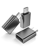 Basesailor USB C auf USB Adapter 3-Pack,Thunderbolt 4 5 USBC Stecker zu USB Buchse OTG Adapter,Typ A Stick Konverter Zubehör für Apple MacBook Pro Air,iPhone 16 15 Max,iPad Mini,Samsung Galaxy S24 S25