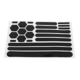 Toyvian Fahrradrahmen Schutzfolie Kettenstreben Schutzaufkleber für Mountainbike und Rennrad Selbstklebende Schutzfolie Schwarz Schutz vor Kratzern und Beschädigungen Einfach Anzubringen