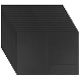 CHUENKUK 20 Stück Schwarze A4 Präsentationsmappe, 22 x 31cm Schnellhefter für Büro