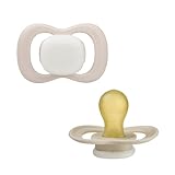 b.box Baby Schnuller Größe 2 (2er Pack) | Naturkautschuklatex | Runder Sauger | Bleibt Sauber | Baby Schnuller ab 6 Monate