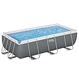 Bestway Steel Pro MAX Solo Pool ohne Zubehör 404 x 201 x 100 cm, grau, eckig