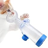 Xunboo Aerosolkammer für Haustiere, Inhalator, Abstandshalter für Katze oder Hund, Handheld-Abstandshalter mit exklusiver Atemanzeige und Maske (für Katzen)