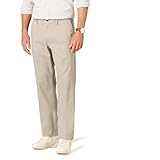 Amazon Essentials Herren Knitterfreie Flatfront-Chinohose mit klassischer Schnitt (erhältlich in Big & Tall), Khakibraun, 32W / 32L