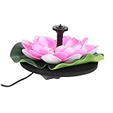 MAGICLULU Solarbrunnen Wasserbrunnen Im Garten Pumps Entleeren Tauchfähig Unterlage Besonderheit Düsen Teichpumpen Bad Kühlung Teiche Im Freien Fisch Draußen Solar- Solarplatten Colorful