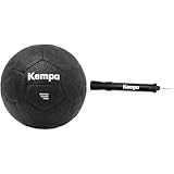 Kempa Spectrum Synergy Primo Black&White Handball Trainings- und Spielball & Kompakte Zwei-Wege-Ballpumpe für Handball, Fußball, Basketball etc.