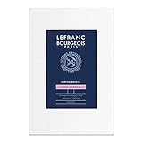 Lefranc Bourgeois 806652 Malkarton - 50x70cm, 100% Baumwolle, doppelte weiße universal Grundierung für Acrylfarben & Ölfarben, Malpappe für Profis & Hobbymaler