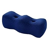 Schlafendes Beinkissen – Beinerhöhungskissen mit Keilabsatz | Kontur unter dem Knie, Hügelform, Memory-Schaum-Beinkissen zum Schlafen, Knöchelerhöhungskissen für Beinruhe oder Fußerhöhung