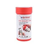 Warmer System Gewindedichtfaden für Rohrgewinde und Anschlussstücke, Gewindedichtband für Wasser, Gas, 150m