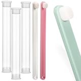 GLEAVI 3 Stück Haustierzahnbürsten für Katzen Hunde und Kaninchen Weiche Borsten Kleine Bürstenköpfe Langlebige Handzahnbürste zur Präzisen Mundreinigung