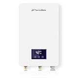 ThermoMate Elektronischer Durchlauferhitzer, 21kW, 400V, druckfest, gradgenaue Auslauftemperatur, stufenlos einstellbar, 30-60℃, LED Anzeige