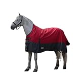 Pferdedecke 600D High Neck Weidedecke Winterdecke Regendecke Turnout : 50g Braun 155