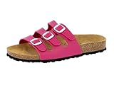 Lico Damen Bioline Pantoletten, Pink, 41 EU