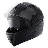 VEVOR Motorradhelm ohne Maske Helmgröße 57-58 cm, ABS Helme mit hoher Dichte & Bluetooth-Schlitz & Wechselglas Größe M ECE-geprüfter bequemer Motocross-Helm, für Jugendliche & Erwachsene