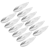 Ciieeo Edelstahl Kiwi Schälmesser mit Gezacktem Fruchtlöffel Ergonomischer Griff 12 Stück Obstschaufeln für Einfaches Schälen und Herauslösen