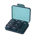 Wöchentliche Medizinbehälter - Kompaktpille Hülle mit sicherem Schloss, leichtem Reisespender für Tabletten Vitamine -Kapseln, langlebiger Organisator | Handliche Speicherlösung für die Gesundheitsver