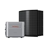 Jackery Navi 2000 Balkonkraftwerk mit Speicher, All-in-One Stromspeicher mit Mikroinverter, 2048Wh Stromspeicher mit 800W Flexible Solarpanel Set, 1600W Solar Eingang &1200W AC Ausgang