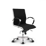 VERSEE Stoff Bürostuhl Montreal in Schwarz – Ergonomischer Schreibtischstuhl mit Sitzhöhe 52-64cm – Für Büro & Home-Office – Bis 150 kg belastbar