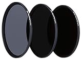 Rollei F:X Pro ND Filterset (ND 8, ND 64, ND1000) Neutraldichtefilter Set mit 3 Graufiltern (112mm), Size:77 mm
