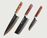 Heritedge Viet Crafts Handgefertigtes Küchenmesser - Set Saigon Classic