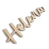 Personalisiertes Türschild Kinderzimmer mit Namen – Handgefertigter Schriftzug als individuelle Kinderzimmer-Deko – Namensschild aus Holzbuchstaben für Babyzimmer (Schriftzug OHNE Tiermotiv)