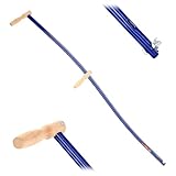 KADAX Langer Sensenbaum, universale Klappsense mit senkrechtem Griff, Sensenwurfarm, Metall-Sensenwurfarm, Sensenworb, Sensenstiel (2 Griffe, Metall)