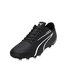 PUMA Herren Vitoria FG/AG Soccer Shoe, Black White, 42.5 EU