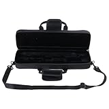 Weich Gefütterte Flötentasche Tragbare 16-Loch Tragetasche Nylon Gepolsterte Tasche Musikinstrumenten Zubehör Nylon Gepolsterte Flötentasche Mit Verstellbarem Schultergurt