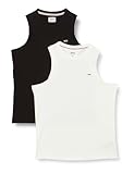 Tommy Jeans Herren 2er Pack Tank Tops Slim Fit, Mehrfarbig (White / Black), L