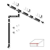 SMART Dachrinnen-Set PVC, 25-teilig, 75/63 mm für 4 m Dachlänge (Grau)