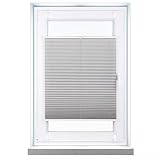 Shadoo Home® Plissee ZUM KLEBEN nach maß | 23 Farben | Breite 30-129cm | Höhe 50-230cm | Blickdicht und Lichtdurchlässig Plissee für Fenster & Balkontür - Angepasste Breite alle 1 cm