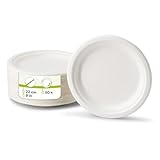 GREENBOX - Zuckerrohr-Teller Ø 22 cm, rund, 50 St.