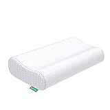 UTTU Memory Foam Sandwich Kissen, Kopfkissen zur Linderung von Nackenschmerzen, Ergonomisches Nackenkissen Kopfkissen, verstellbares Memory Schaum Kissen 60x36x12/10cm