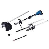 Scheppach 4in1 Akku-Multifunktionsgerät BC-MFH400-X 20V Brushless Multigartengerät | Rasentrimmer, Motorsense, Heckenschere, Hochentaster | 20V-IXES-Serie | Ohne Akku & Ladegerät