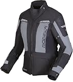 Modeka Hydron Lady Motorradjacke schwarz grau CE AA Protektoren wasserdicht, 42