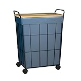 Wäschekorb mit großem Fassungsvermögen und Rollen und Griff für einfachen Transport und Lagerung