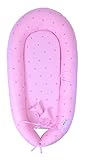 NIYS Verstellbare Babyliege – 100% weiche Baumwolle, atmungsaktives Co-Schlafbett | Säuglingsstubenwagen & Neugeborenennest | tragbar, hypoallergen, maschinenwaschbar | Unisex-Baby-Party-Geschenk