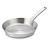 Gerlach Prestige Pfanne 24 cm Aus Edelstahl Edelstahlpfanne Bratpfanne Für Gas Elektro Induktion Keramik Herd Pfannen Bratpfannen Küche Küchenzubehör, Silber