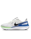 Nike Herren Air Zoom Structure 25 Straßen-Laufschuh, White/Black-Platinum Tint-Star, 45 EU