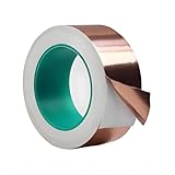 Wasaii Noppenfolie für Hochbeet Hochbeete Selbstklebend Abschirmband Kupferband Gegen Schnecken Kragen Schneckenschutz Kupferblech Schneckenkorn Copper Tape (50mmx20m)